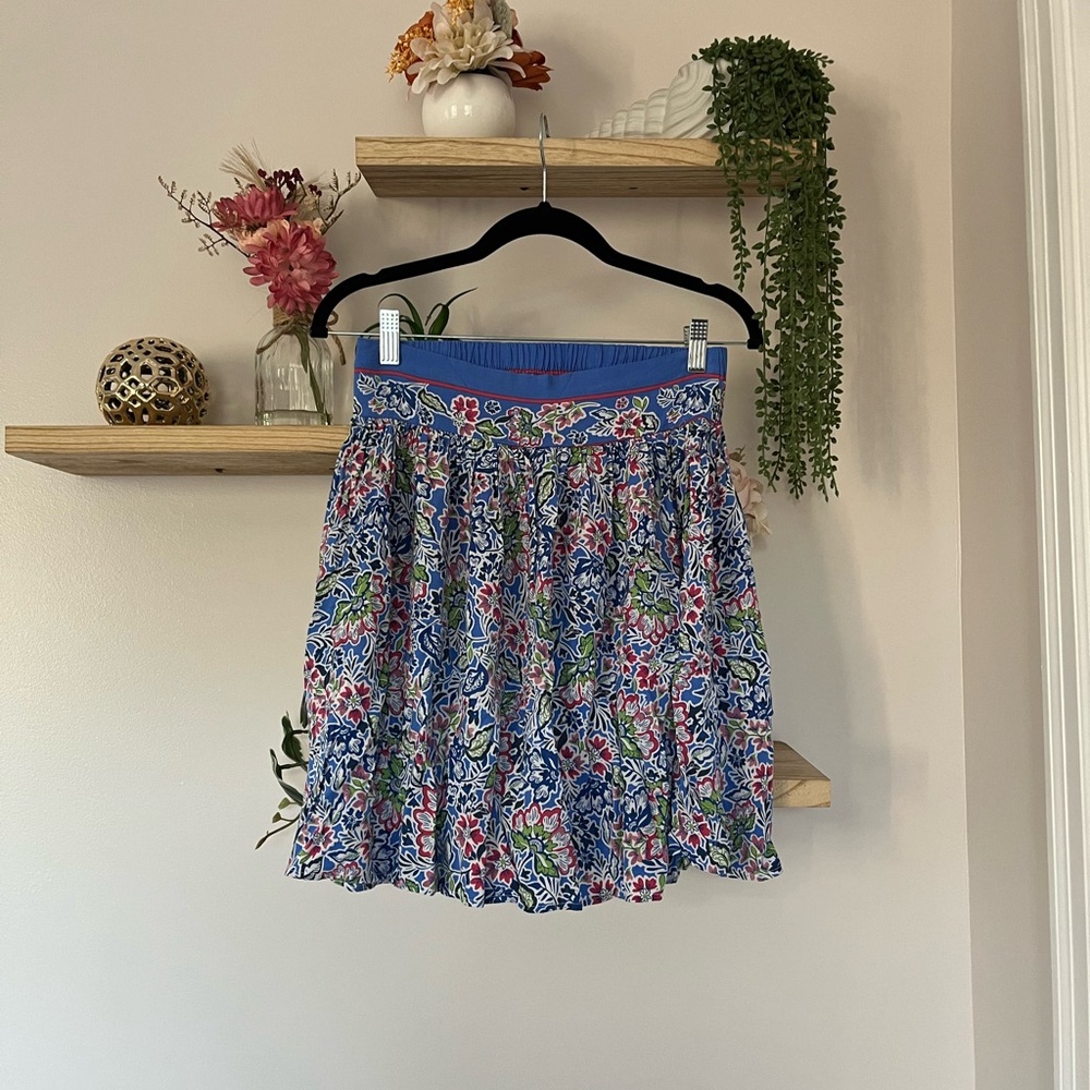Rachel Zoe floral pull on mini skirt with elastic waistband